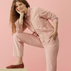 Everlane The Corduroy Wide Leg Pants Pale Pink